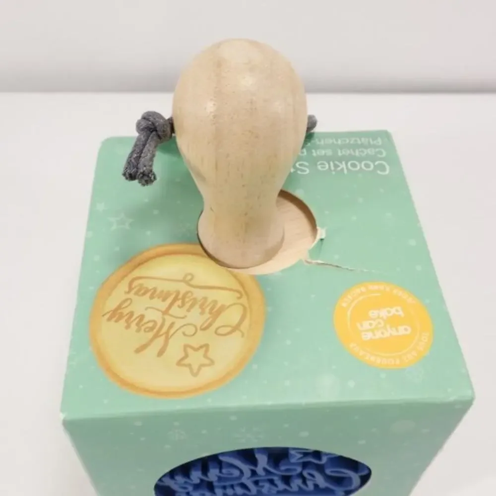 Birkmann Christmas Cookie Stamp Set Press Cookies for Santa Claus 3 Designs